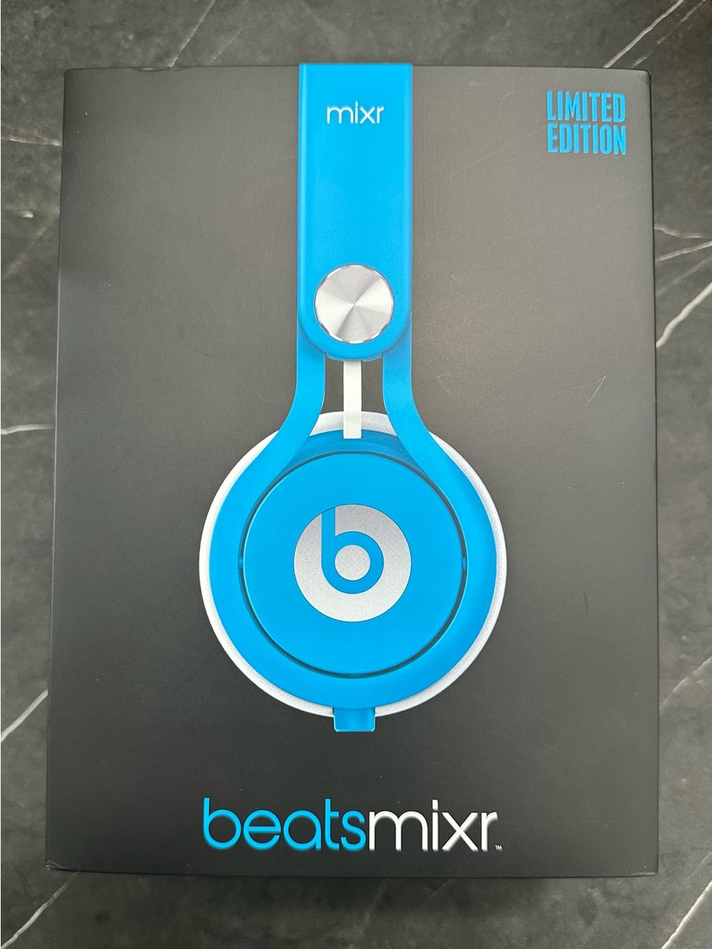 Limited Edition Beats by Dre Mixr On-Ear Headphones in Bright Blue and White